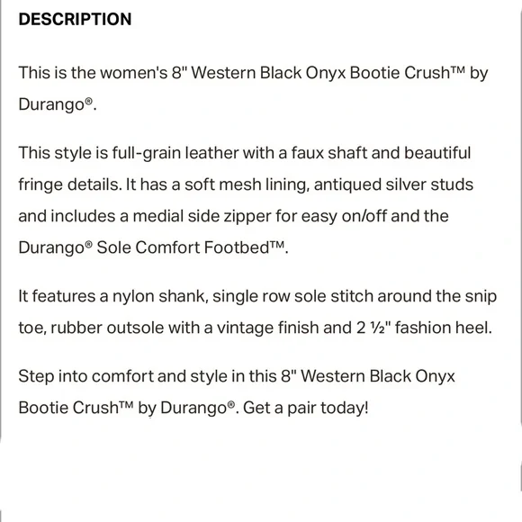 Durango western cowboy boots - Picture 9 of 12